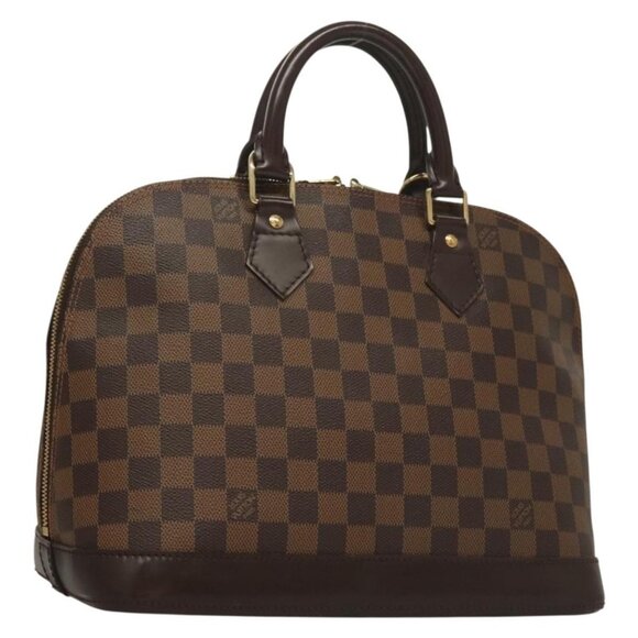 LOUIS VUITTON Damier Ebene Alma Hand Bag N51131 LV Auth 135641 - Picture 1 of 16